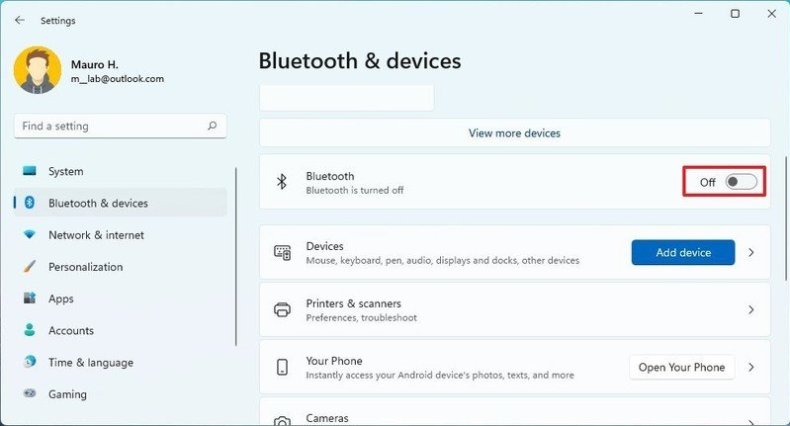 Disable Bluetooth to save battery