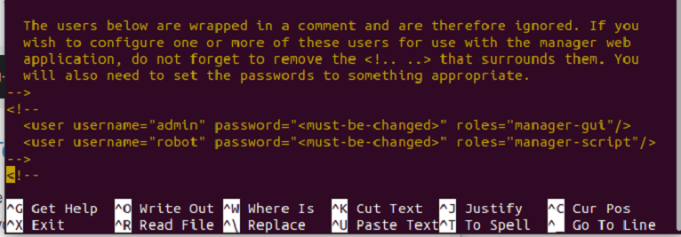 UI to change the username and password