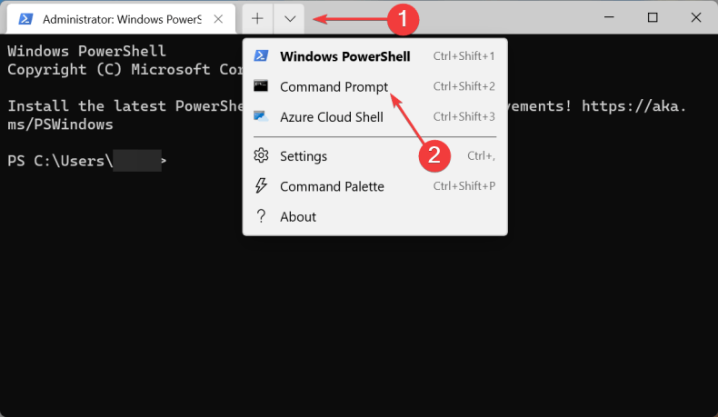 Command Prompt to fix 0x80073701 windows 11