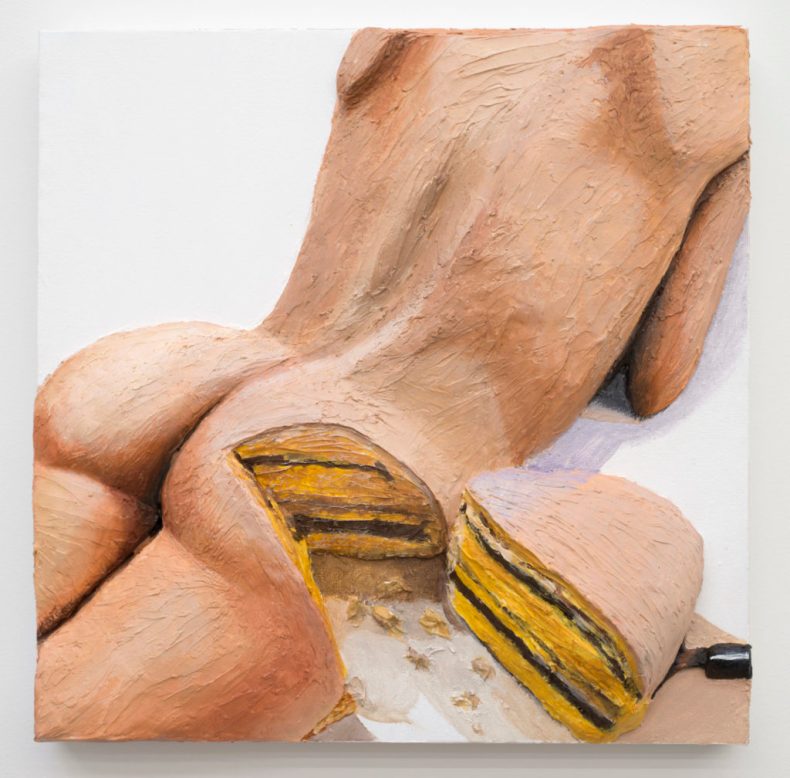 Gina Beavers, Cake (2015). Courtesy the artist