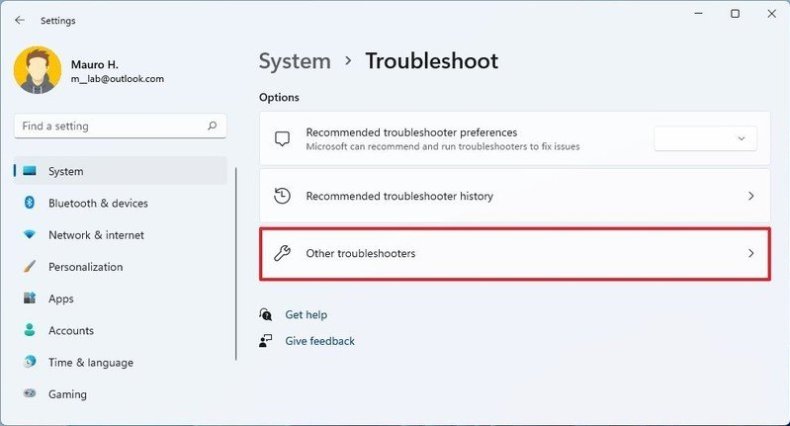 Open Other Troubleshoot
