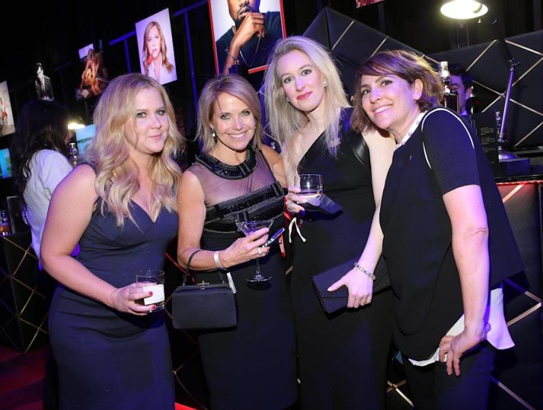 NEW YORK, NY - APRIL 21:  (L-R) Amy Schumer, Katie Couric, Elizabeth Holmes and Jill Soloway attend TIME 100 Gala, TIME's 100 Most Influential People In The World on April 21, 2015 in New York City.  (Photo by Jemal Countess/Getty Images for TIME)