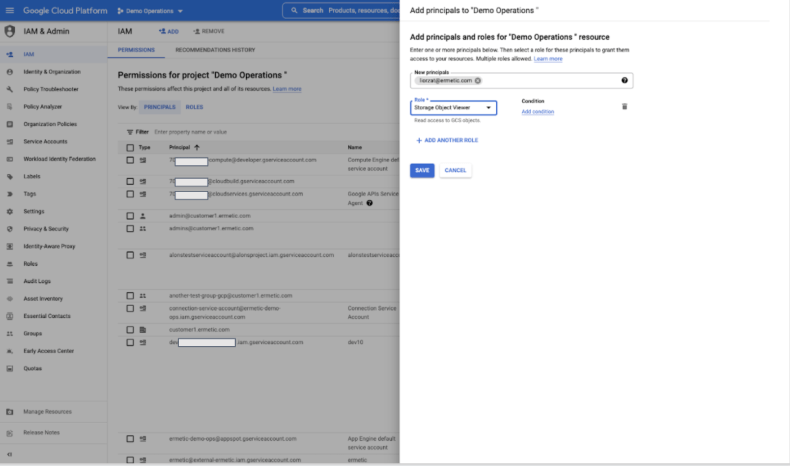 creating a binding for an external identity (gmail account) is just as easy as creating a binding for an internal identity