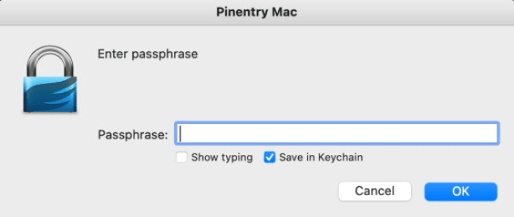 Mac passphrase keychain