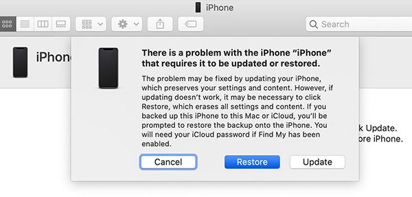 iphone unavailable try again - restore iphone via itunes