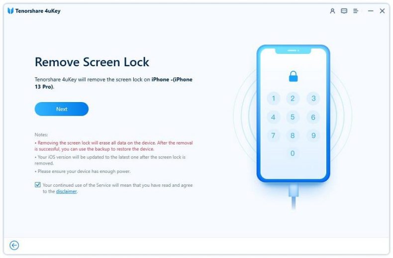 use 4uKey to fix iphone unavailable screen