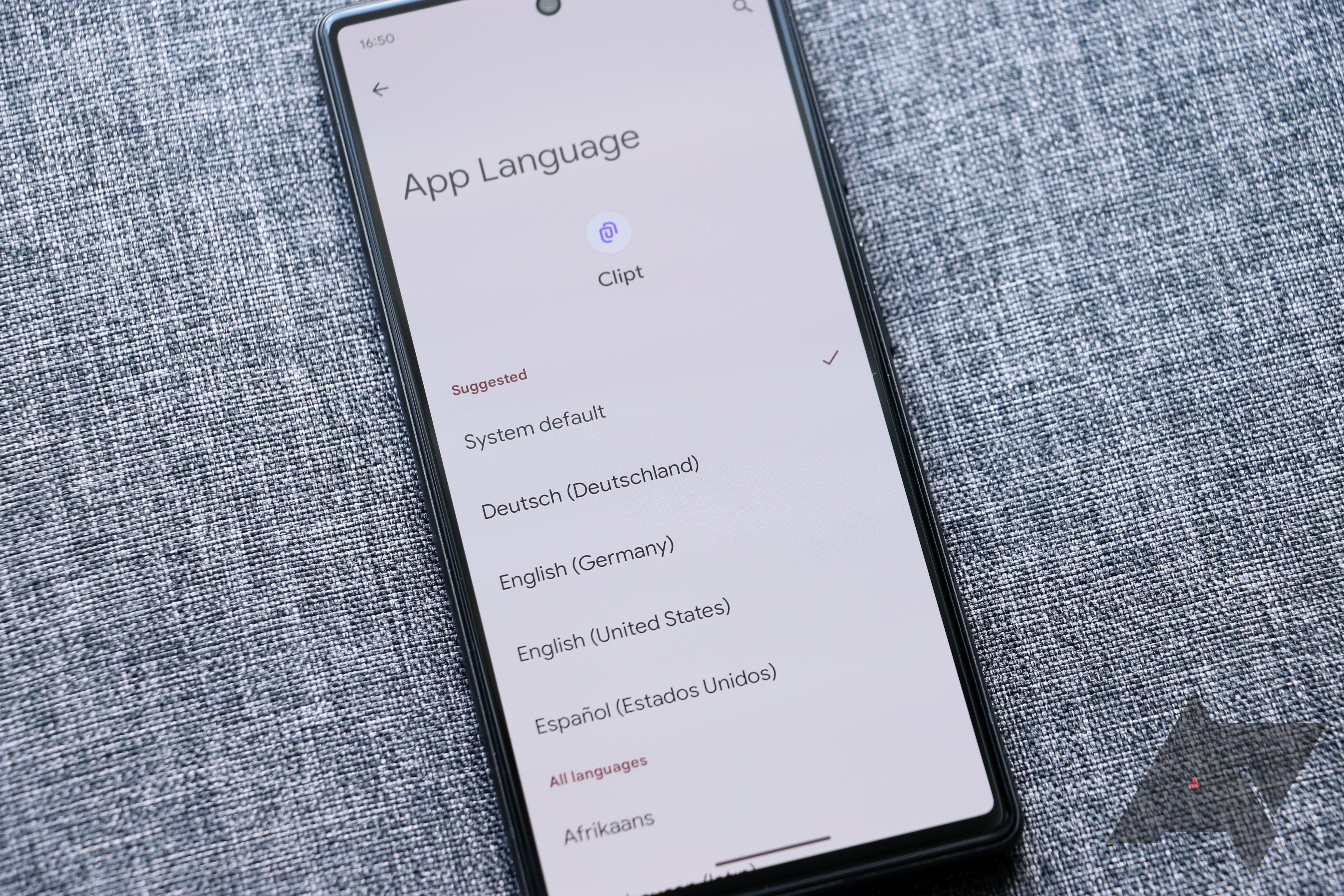 Android 13 per-app language options