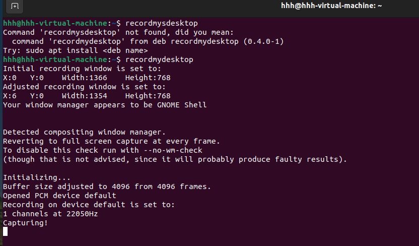 recordMyDesktop for Screen Recording on Linux