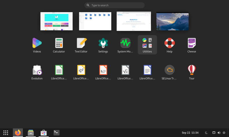 eurolinux desktop multitasking window