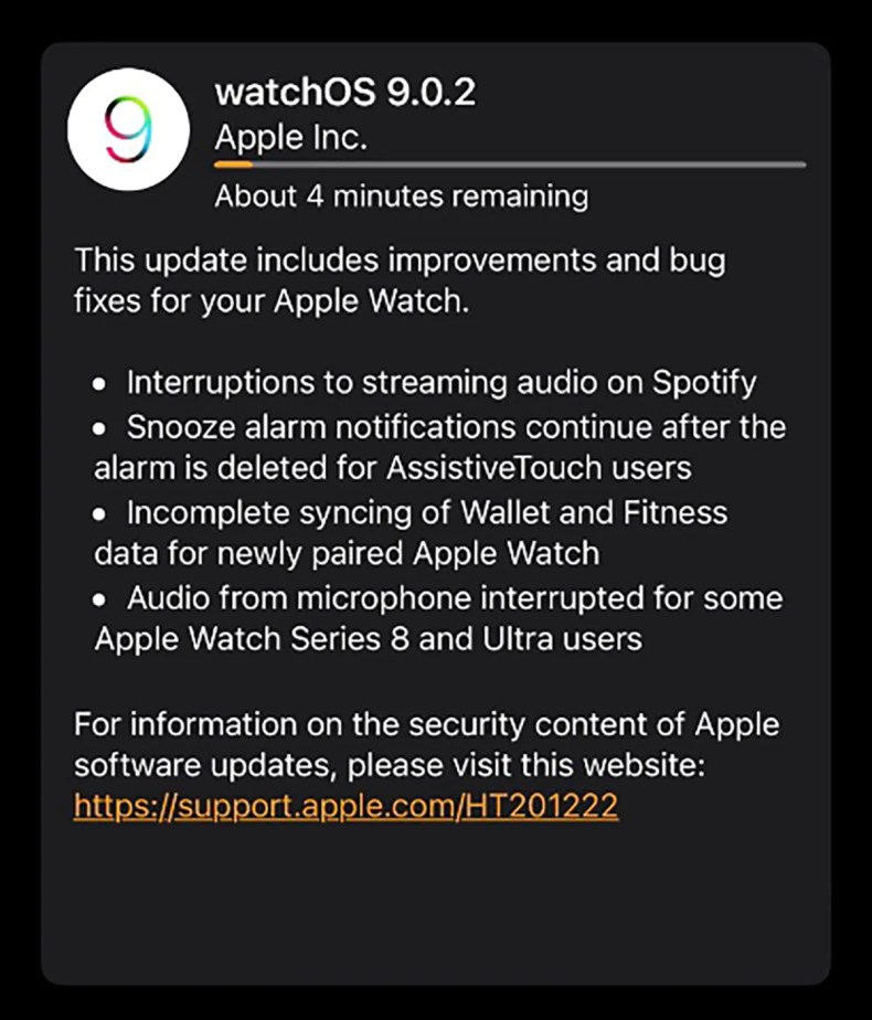 iOS 16.0.3 watchOS 9.0.2 updates iPhone 14 Watch Series 8 Ultra Apple