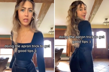 I’m a server and did the viral apron trick for bigger tips 