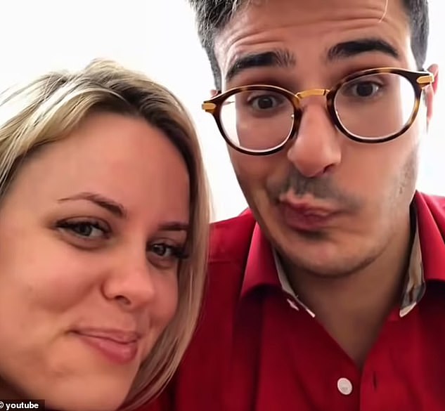 The London-based Norwegian tech designer, who starred on the Netflix documentary Tinder Swindler, where she claimed she was conned out of £200,000 by Simon Leviev (pictured together), also confirmed she's back on the dating app