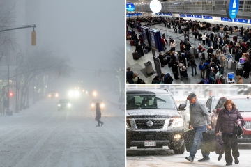 'Bomb cyclone' could cause 'coldest Christmas' as storm cancels flights