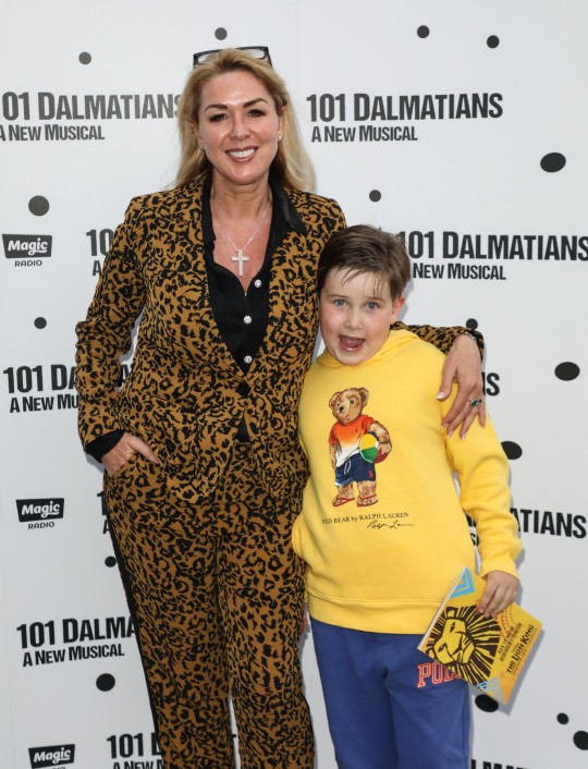 Claire Sweeney and her son Jaxon Reilly 