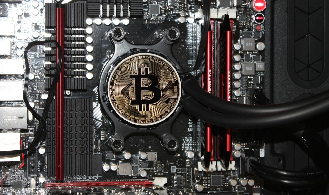 Bitcoin in motherboard.