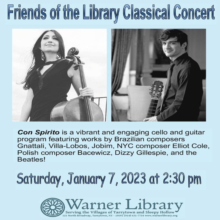Friends of The Warner Library Classical Concert: Con Spirito