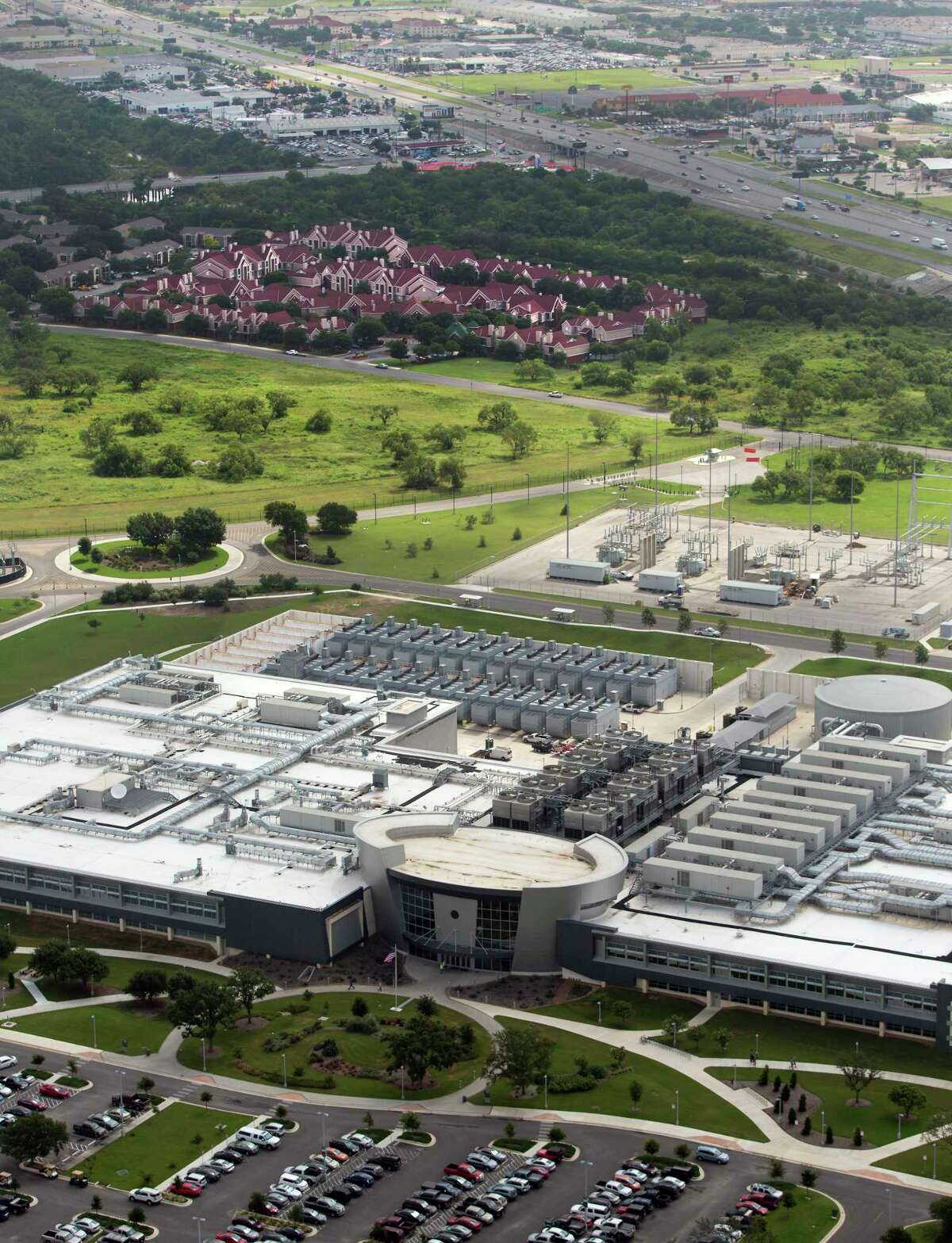 The National Security Agency building in San Antonio is seen in this 2013 aerial photo. Thought it’s said little about its operations before, some of the wraps are coming off as it seeks to staff up amid growing cybersecurity threats.