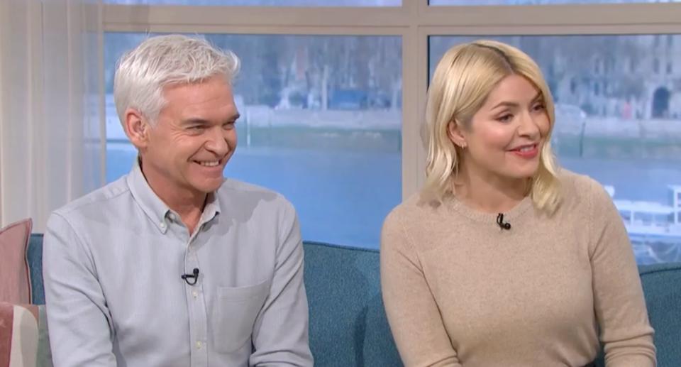 Phillip Schofield and Holly Willoughby on This Morning. (ITV)