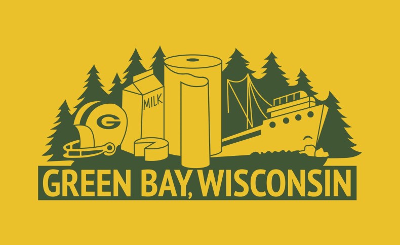 The artist behind this Green Bay flag, which once stood as a beacon of civic pride in the 1970s, left city officials stumped.