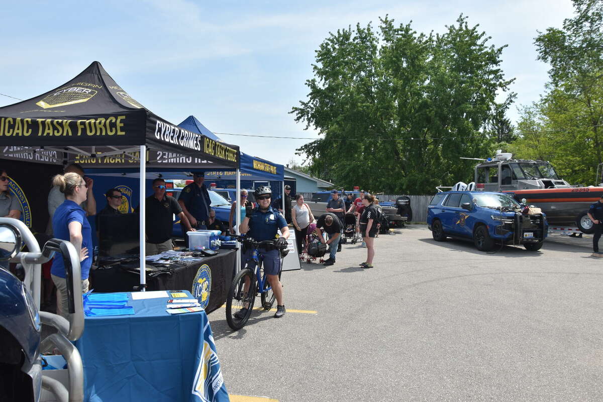 Anyone walking around the Kid's Safety Day event could see police on bicycles, K-9 units, fire, EMS and other first responders on June 3, 2023.