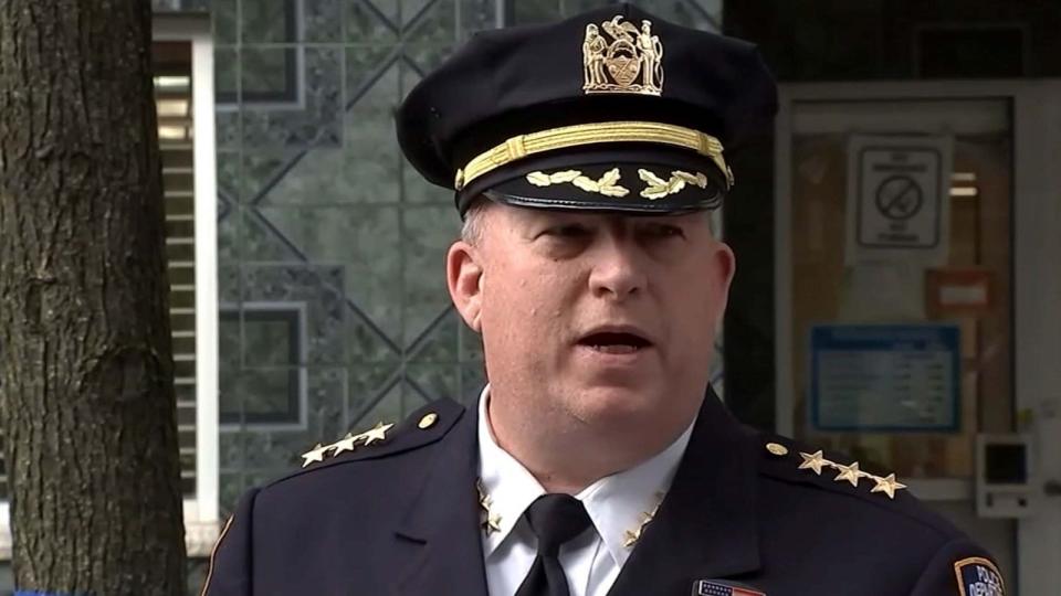 PHOTO: NYPD Chief of Patrol, John Chell, speaks about the Sunset Park hammer attack during a press conference on Aug. 23, 2023. (WABC)