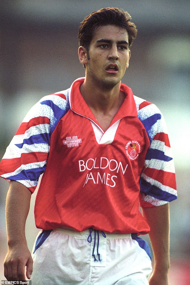 Bennell was one of this country's most notorious paedophiles and was at the centre of a sexual abuse scandal that rocked football after one of his victims, former Stockport defender Andy Woodward (pictured here while playing for Crewe Alexandra), went public with his harrowing story in 2016