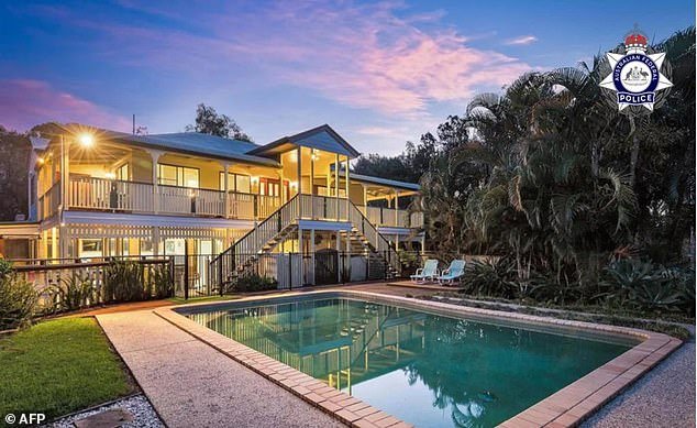 The AFP-led Criminal Assets Confiscation Taskforce seized a waterfront home, purchased in 2018 for $1.1million, which is now estimated to be worth about $2million (pictured)