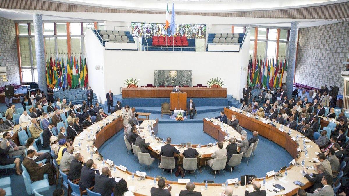 <p>Fotografía de archivo, Comisión Económica de las Naciones Unidas para África, en el Salón de África de Addis Abeba - PHOTO/ARCHIVO </p>
