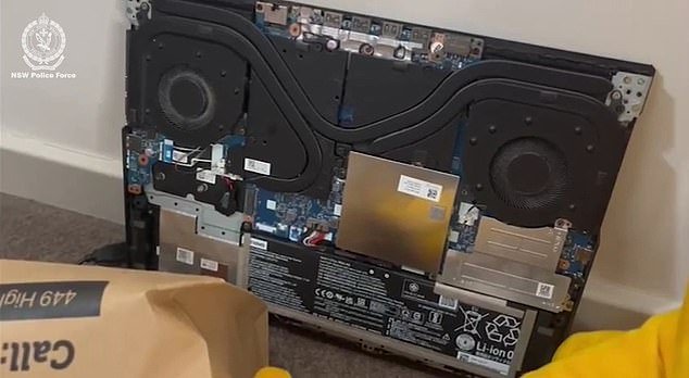 Detectives found computer equipment and mobile devices inside the unit