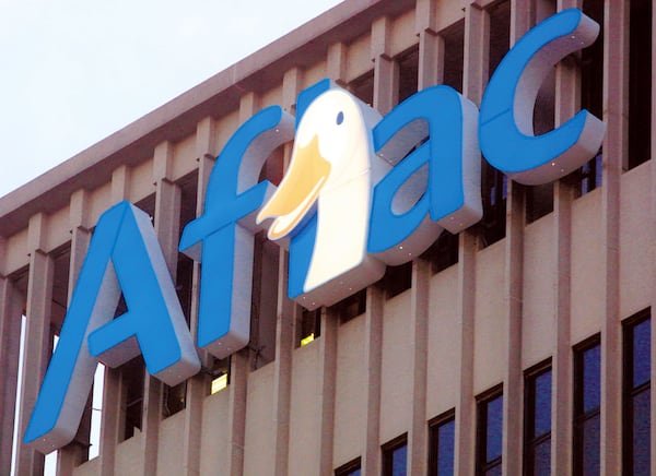 The Aflac duck looks out over Columbus from atop the company headquarters building. (Philip Wartena/Columbus Ledger-Enquirer/AP 2005)