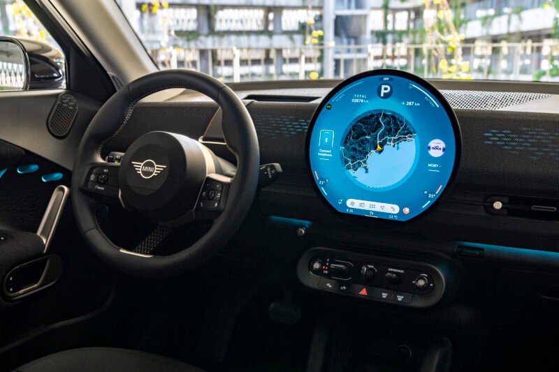 A BMW marketing image for the MINI Aceman E