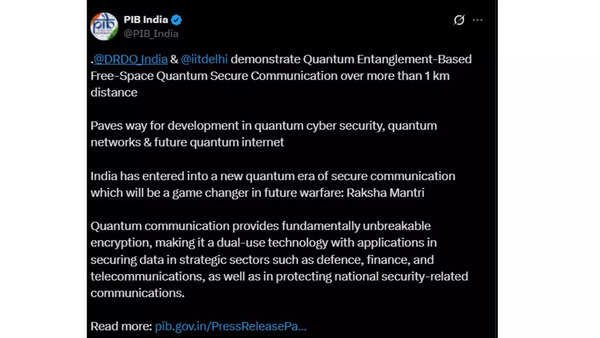 India boosts quantum communication with ISRO and DRDO innovations
