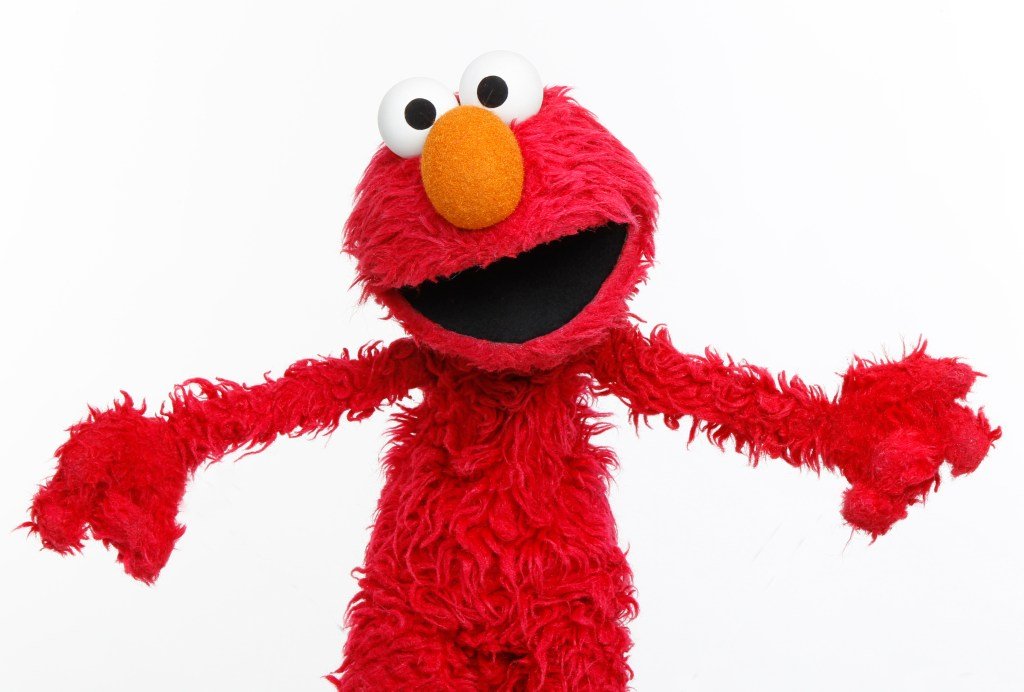 Elmo puppet.
