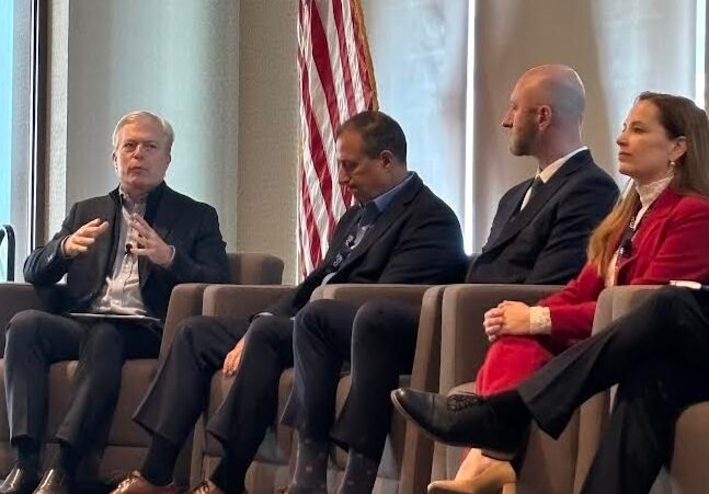 An array of panelists shared their insights on how to fight digital thieves targeting both citizens and the business community. (PHOTO: STEVE LOMBARD, IBR)