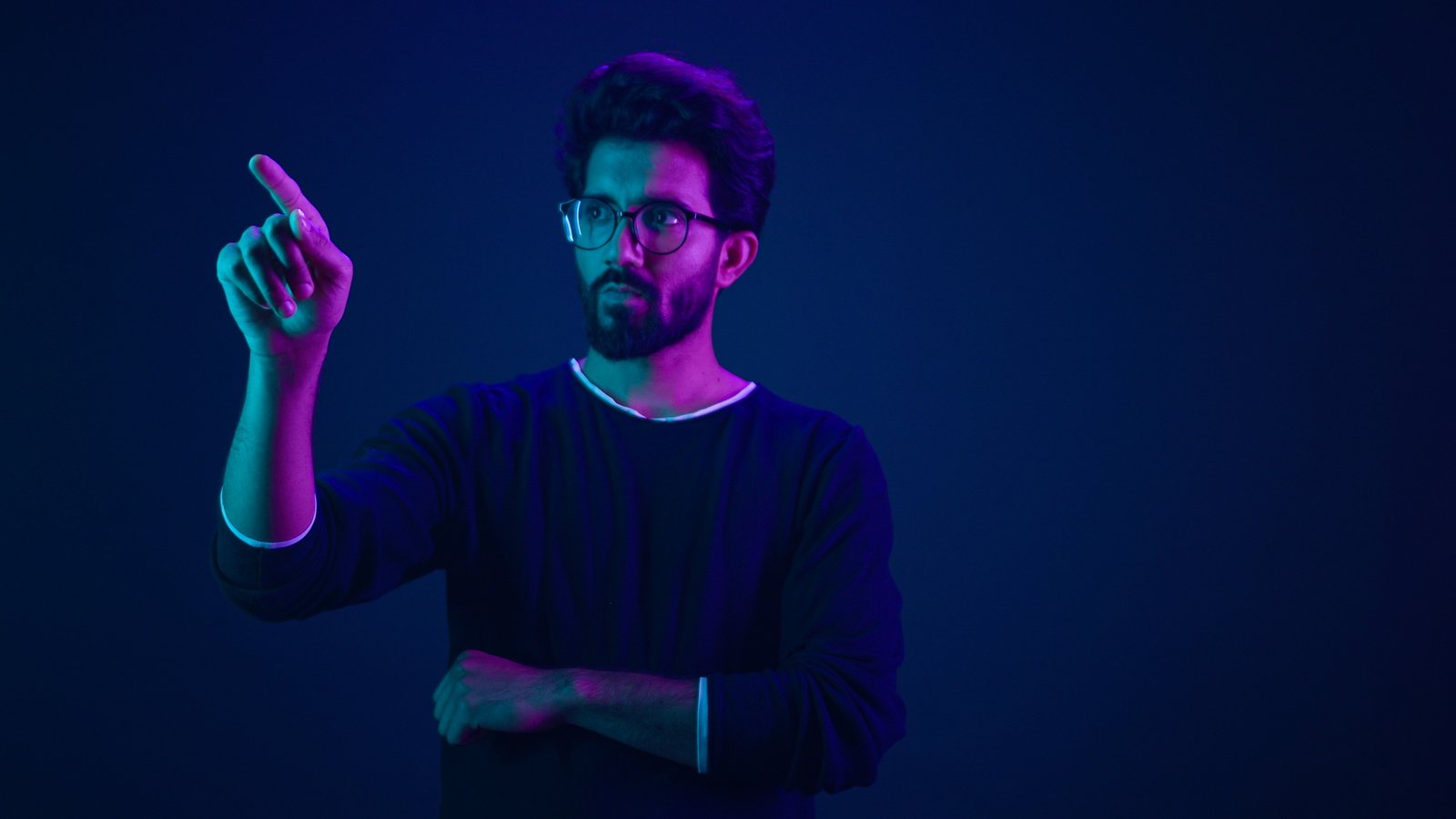 Infographic hologram backdrop template ultraviolet neon background coder programmer computer