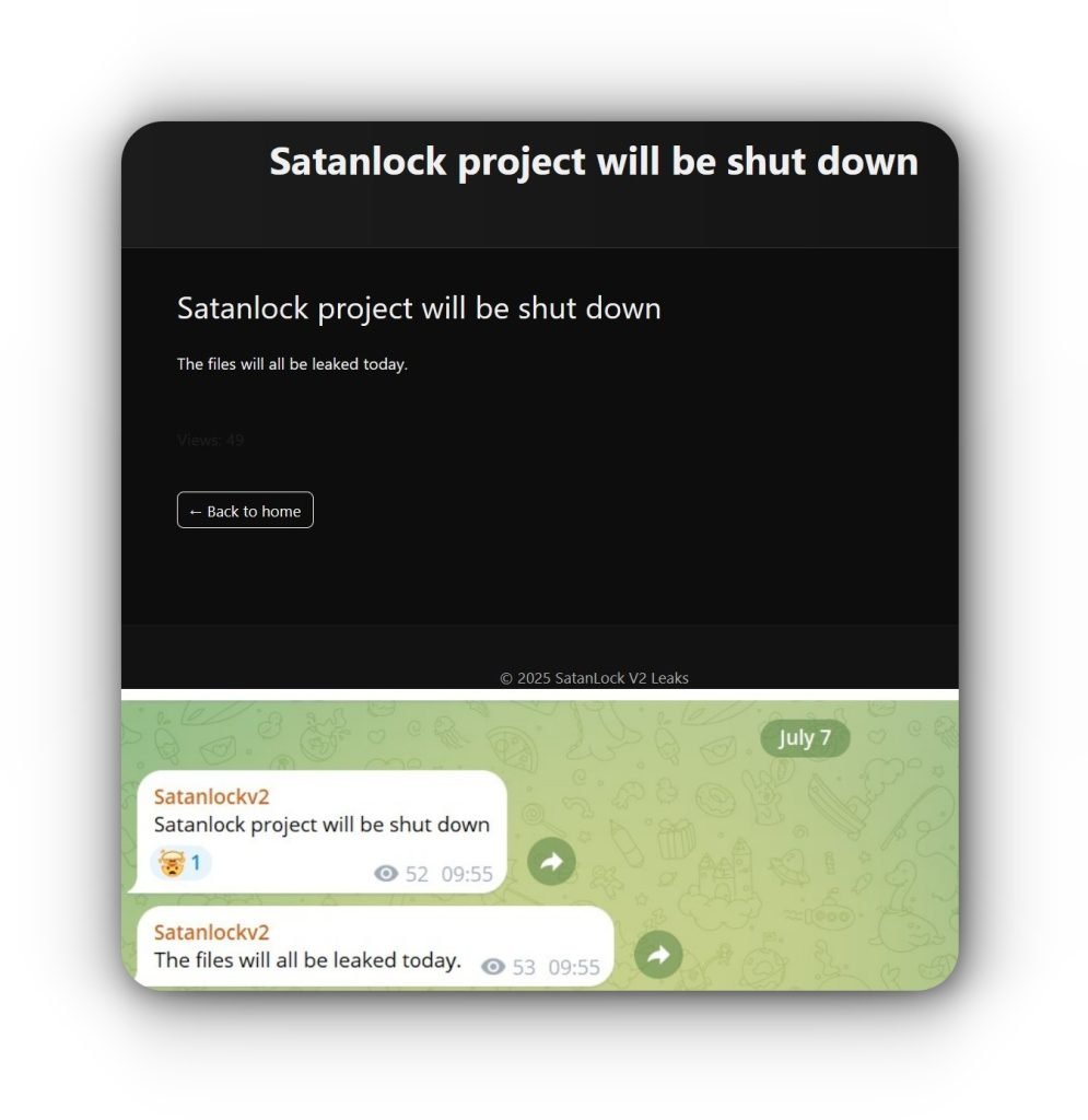 SatanLock Ransomware Ends Operations, Says Stolen Data Will Be Leaked