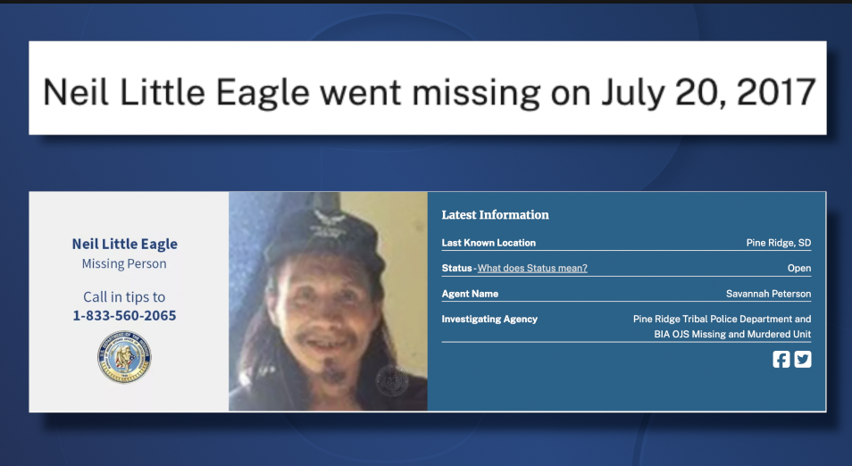 Neil Little Eagle Missing