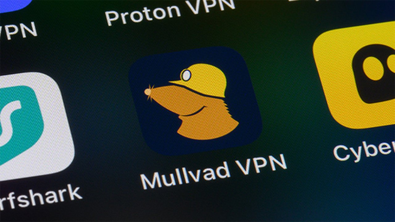 Mullvad VPN app on iPhone screen