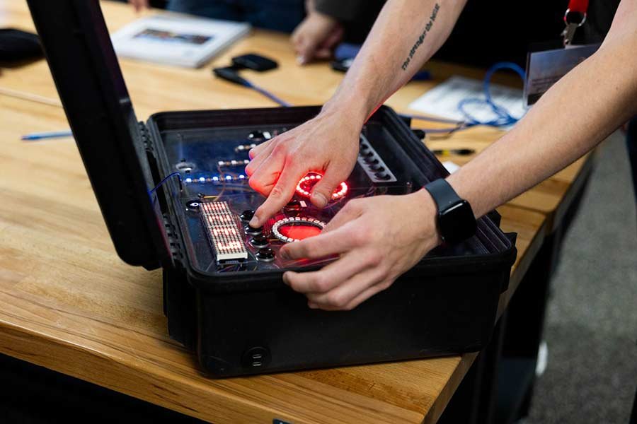 Once the access code is determined, the case includes even more puzzles that must be solved before the “Insider Threat” exercise is finished. | Courtesy INL