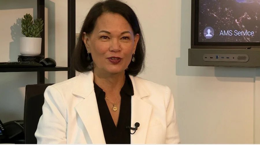 <em>Clark County School District Superintendent Jhone Ebert discusses school safety and school start times ahead of the 2025 -2026 school year. (KLAS)</em>