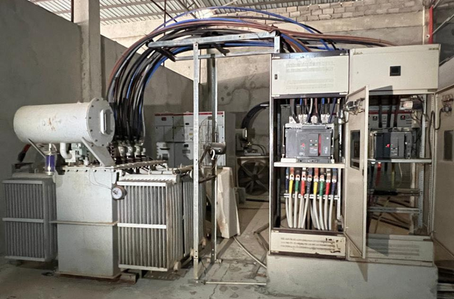 Illegal power station established in Angola to support crypto mining. Credit Interpol