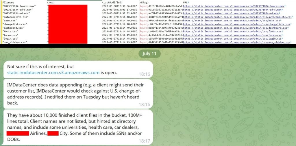 Hacker Accesses Millions of IMDataCenter Records from Exposed AWS Bucket