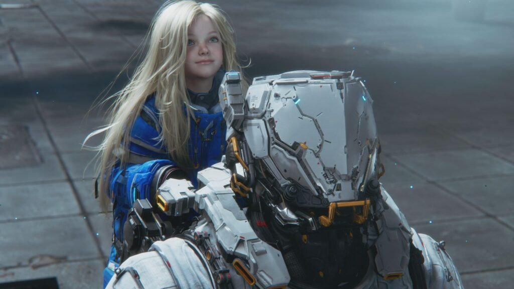 A screenshot from the game Pragmata.