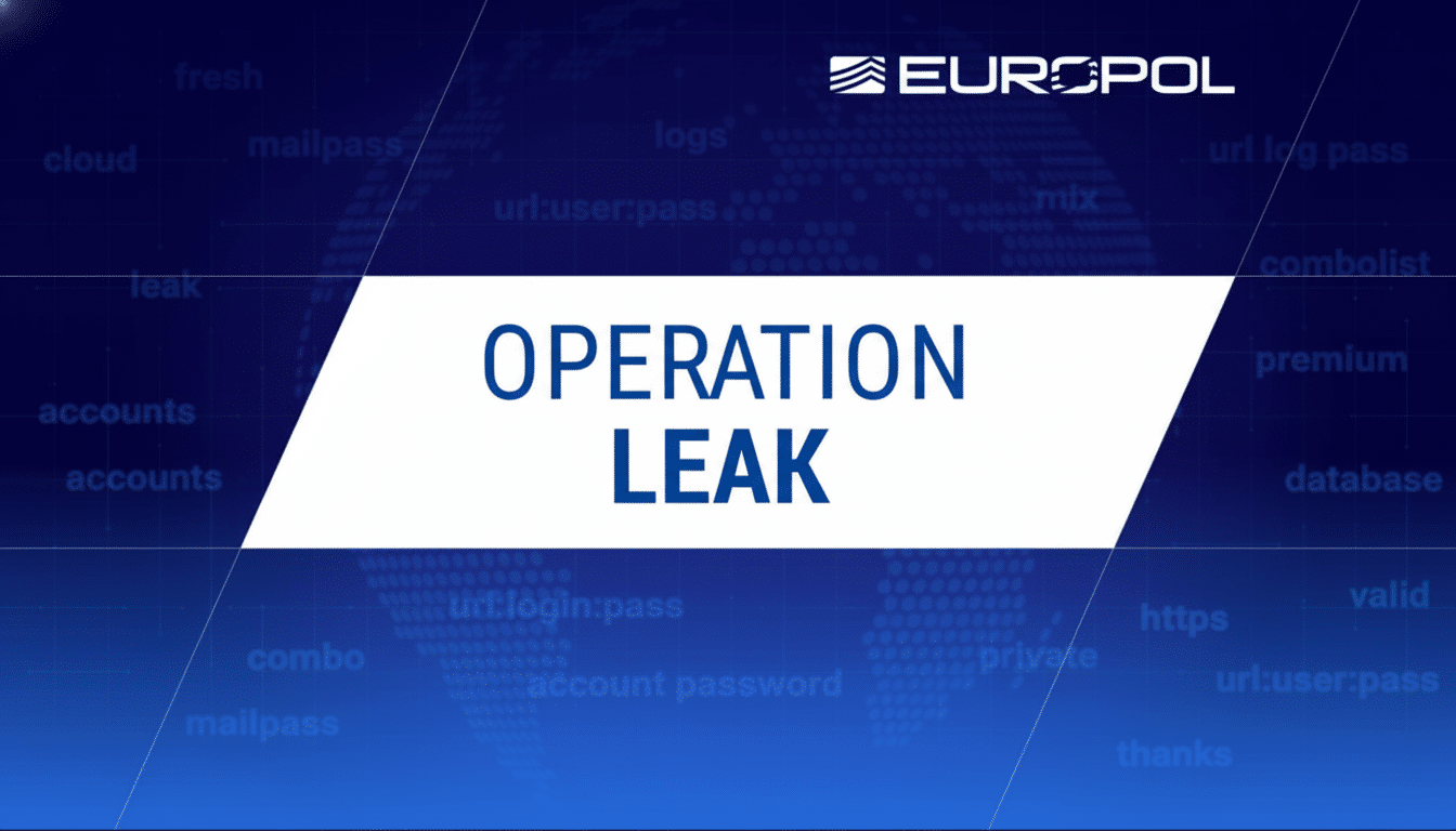 Handcuffs on Russian flag after takedown and arrest of alleged LeakBase owner